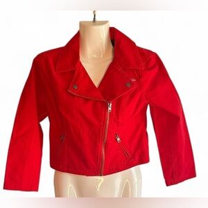 Hollister Vibrant Red Jacket Size Medium